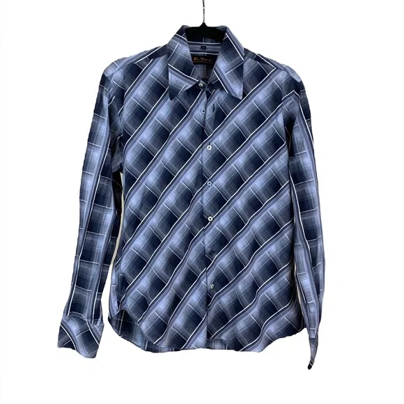 Ben Sherman Large Mens Button Down shirt with multicolored buttons - Picture 1 of 10